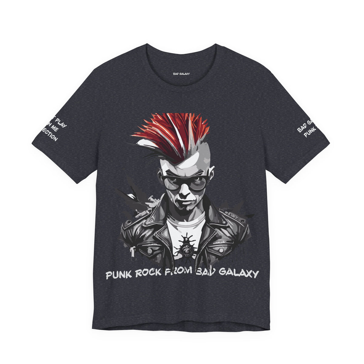 Punk Rock Graphic Unisex Cotton Bella+Canvas Tee with Art Design b24