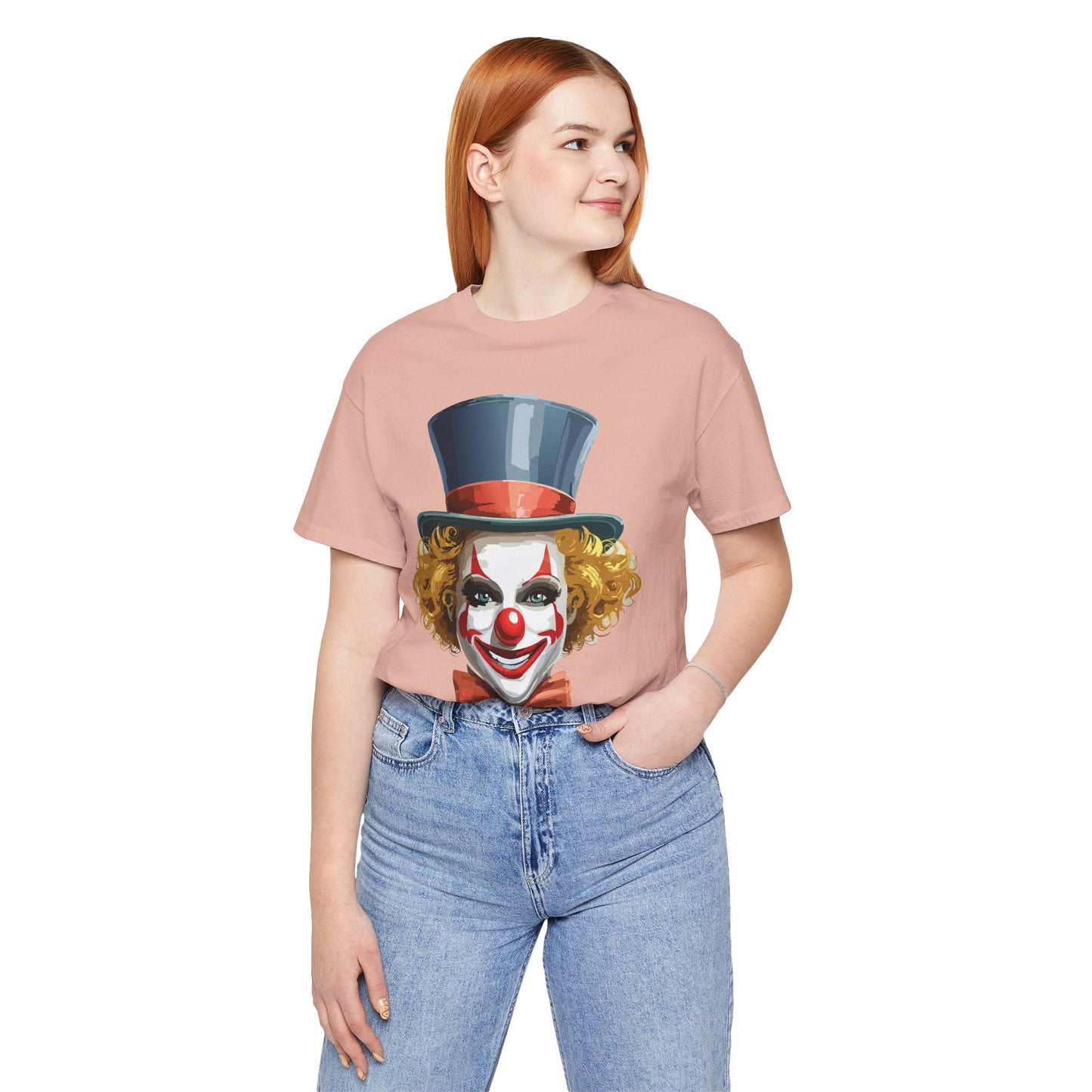 Clown Shirt, Funny Shirt, T-Shirt with Clown, Funny Art Design Tee, Circus Tees, Circus T-Shirt, Unisex Humor Wear 11