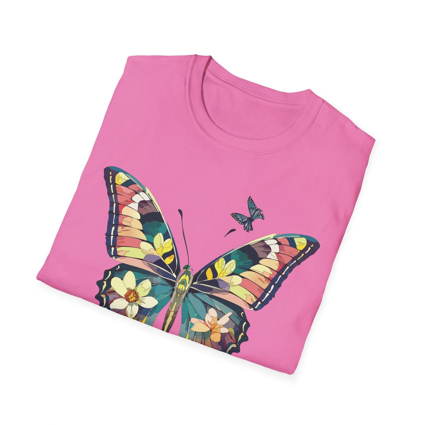 Butterfly T Shirt For Unisex Softstyle 64000 Short Sleeve Monarch Butterfly Tee Design