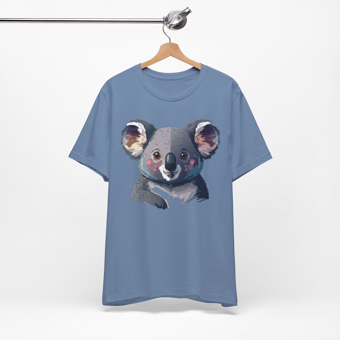 Unisex Animal Shirt With Animal Art Design Tee Wild Animals Short Sleeve Jersey Cotton
