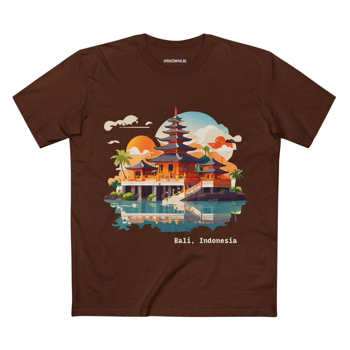 Bali Temple Illustration T-Shirt | Bali Indonesia Travel Tee