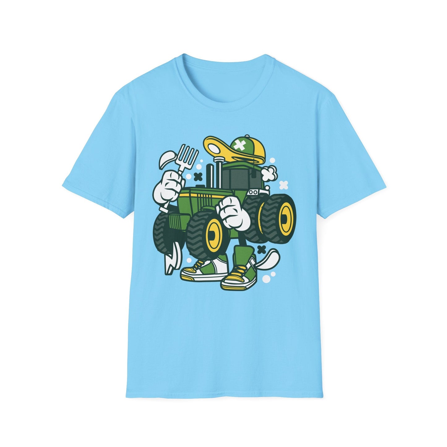 Cartoon T Shirt Animation Tee Funny Design Unisex Softstyle Cotton Shirt 64000 Comfort