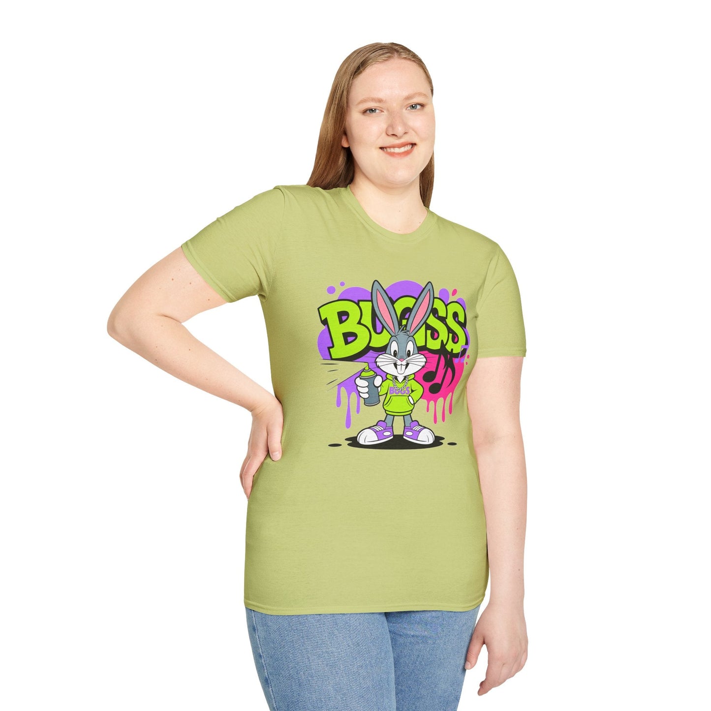 Cartoon T Shirt With Animation Unisex Funny Animals Tee Softstyle Gildan 64000 Apparel