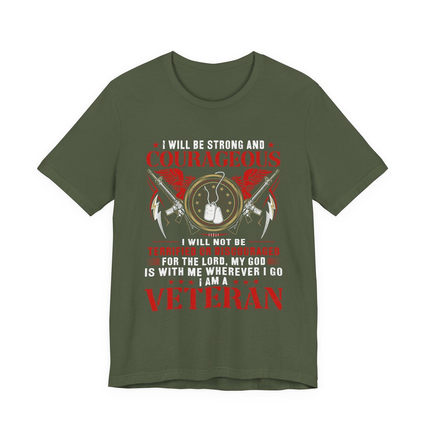 Army Veteran Patriotic Graphic Design Unisex Cotton T-Shirt v37