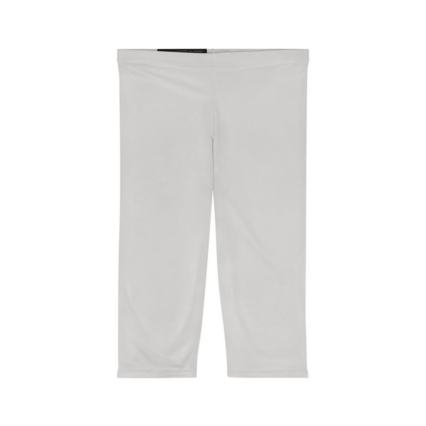 Alabaster Color Women's Brushed Suede Poly Span Casual Capri Leggings XS-2XL