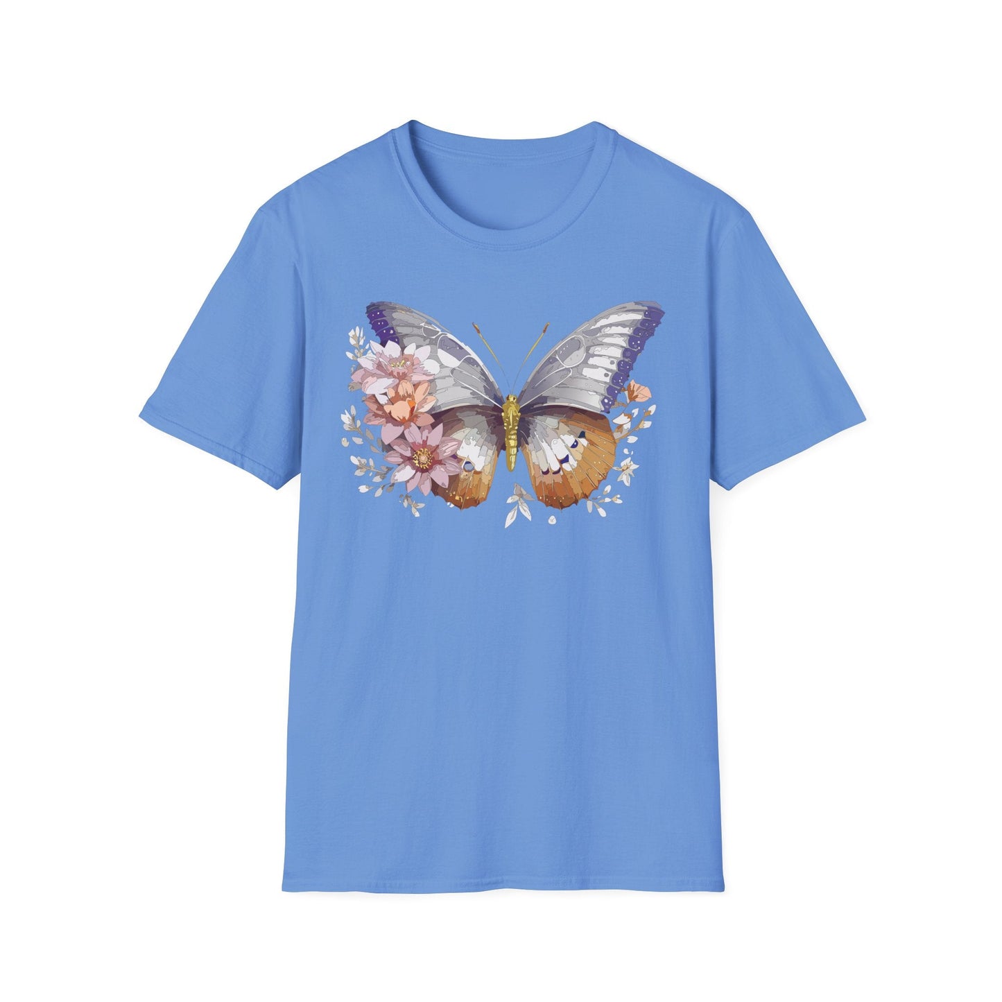 Butterfly Shirt Unisex T Shirt 100 Percent Ring Spun Cotton Gildan Softstyle Tee