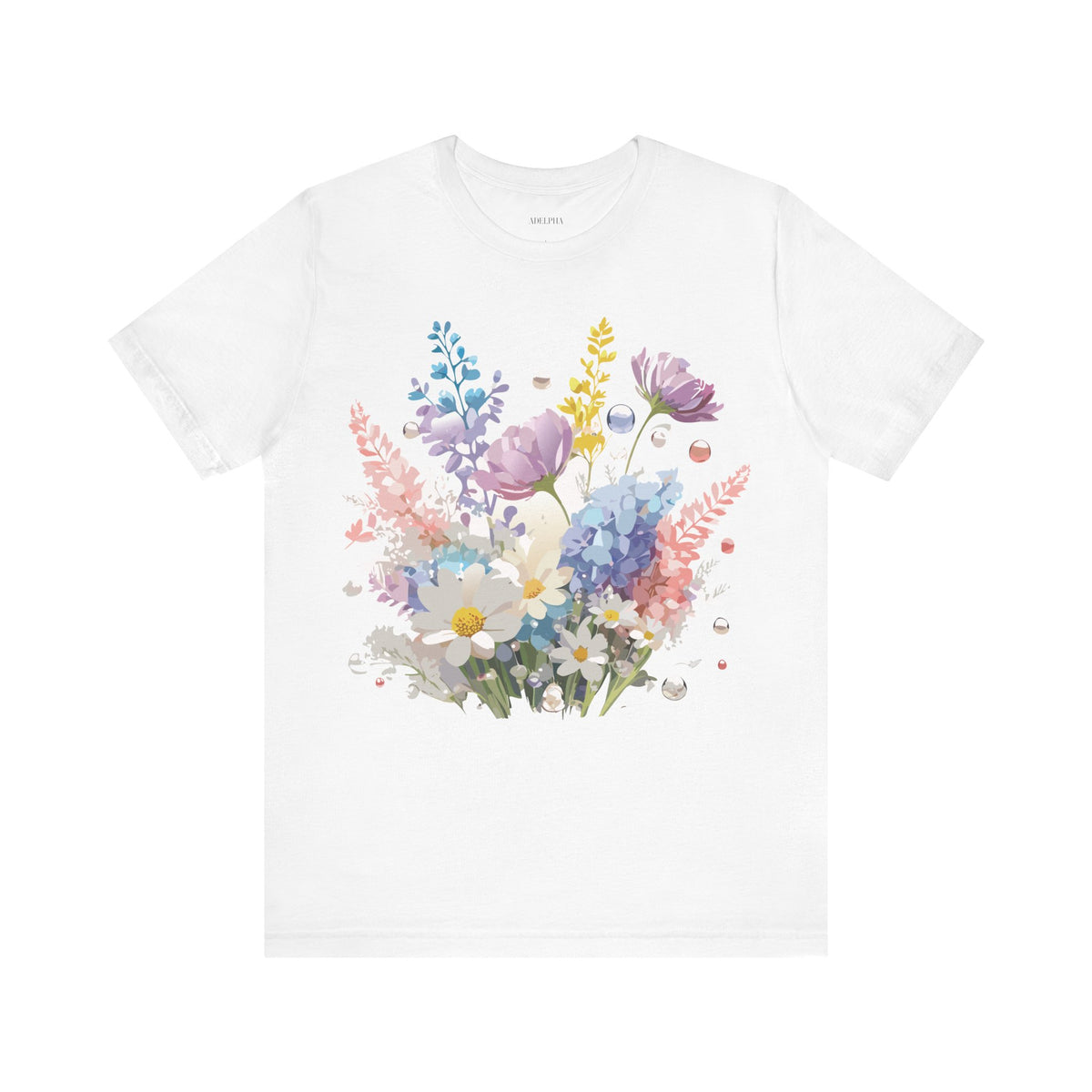 Floral Graphic Tee Shirt - Bella+Canvas Unisex 100 Cotton 6