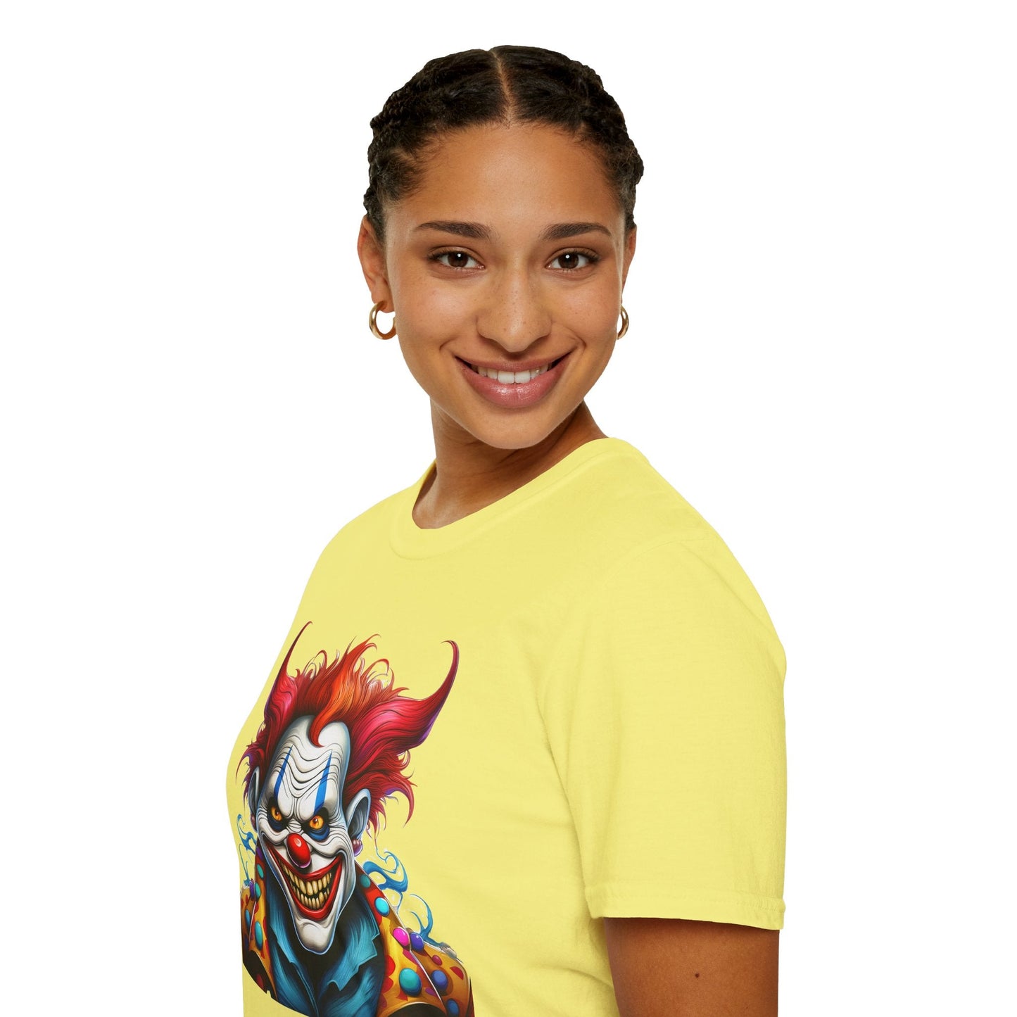 Clown Shirt Unisex Tee Circus Shirt Funny Man Shirt Scary Man Tee 100 Percent Cotton Gildan 64000