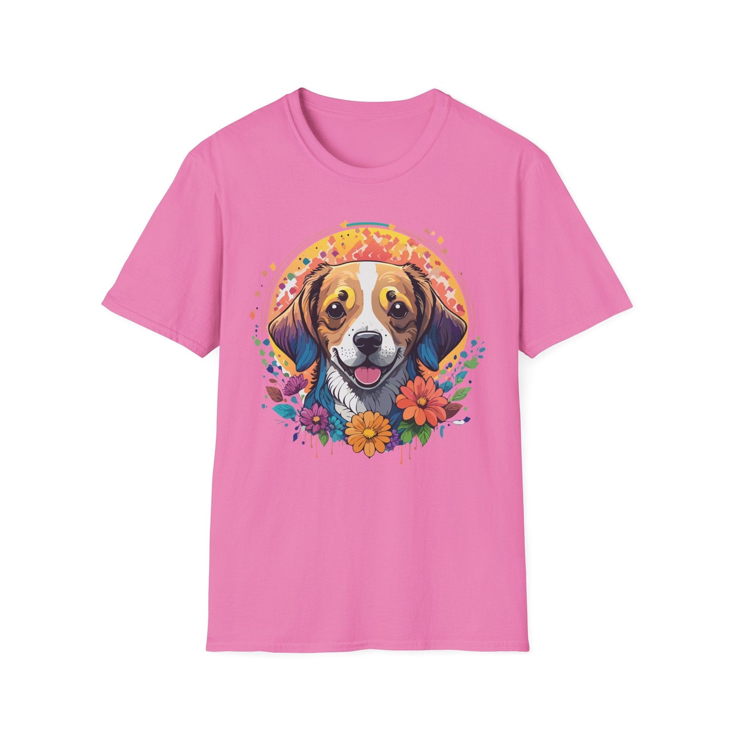Dog Shirt Unisex Animal Tee Gildan 64000 Softstyle Ring Spun Cotton