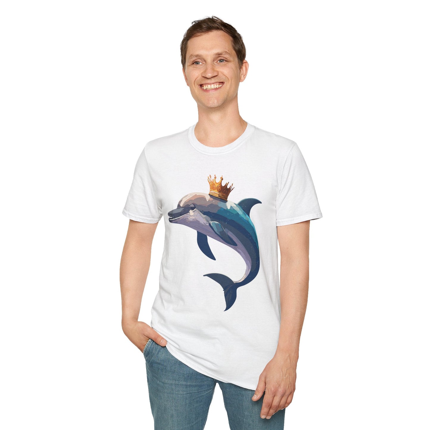 Dolphin Shirts Unisex Gildan Softstyle 64000 100 Percent Cotton Tee For Animal Lovers
