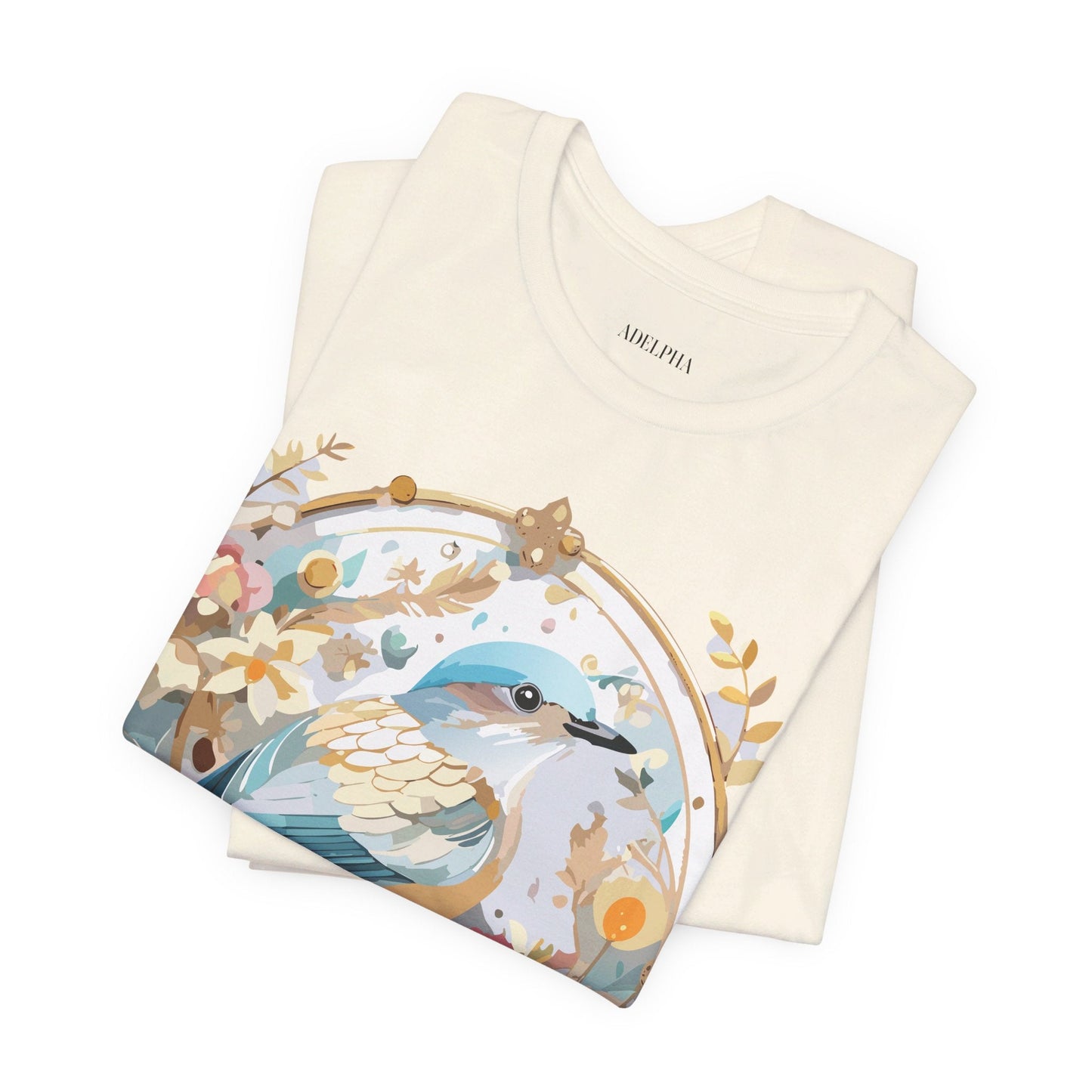 Adelpha Medallion Graphic T Shirt Unisex Short Sleeve Vintage Inspired Art Design