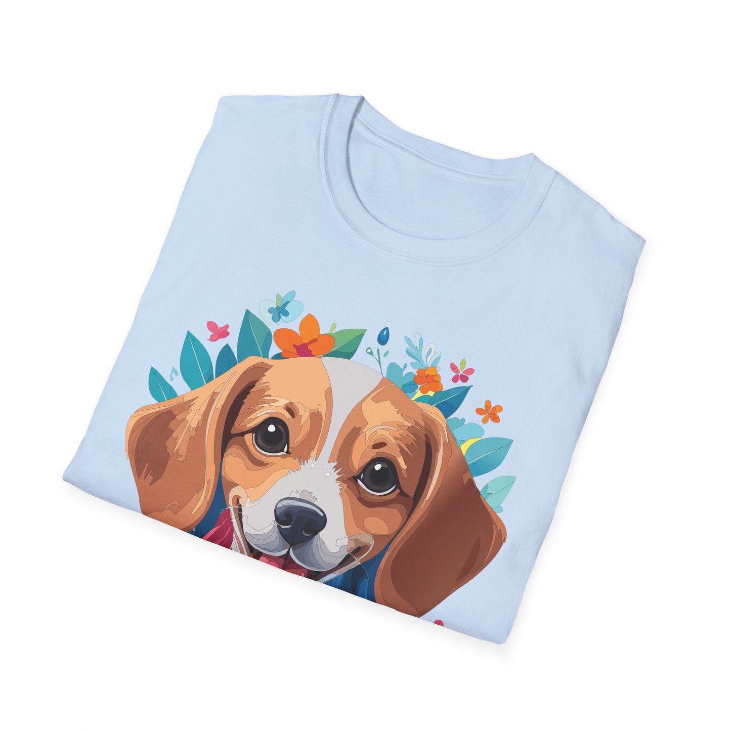 Unisex Dog Shirt Animal Tee Gildan Softstyle 64000 Cotton Tee