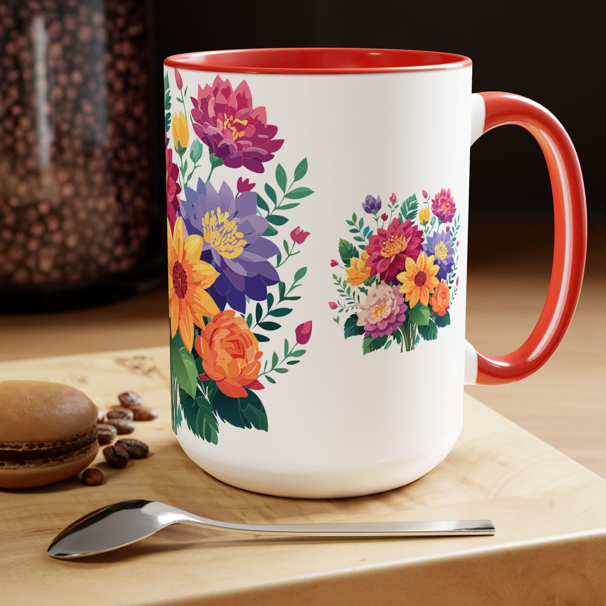 Floral Mug, Floral Cup