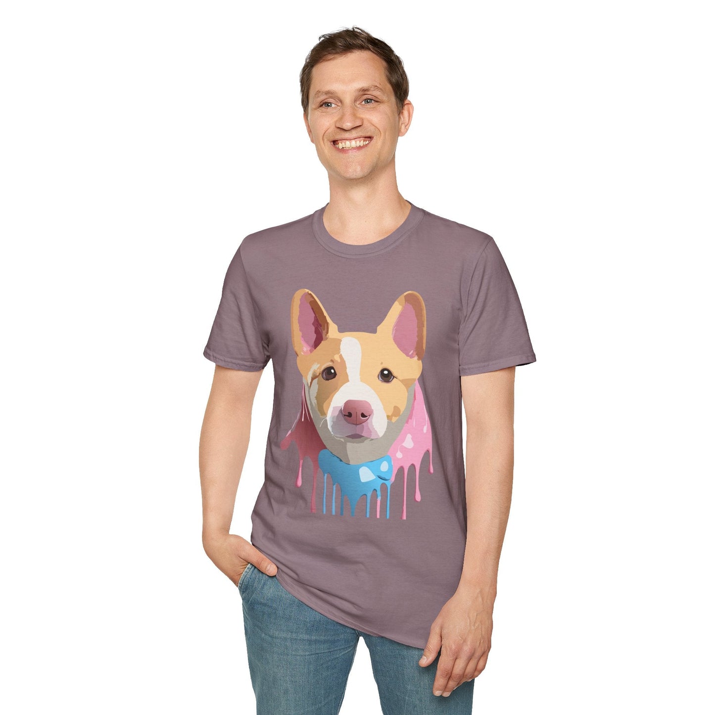 Dog Shirt Unisex Animal Print Tee Cotton T Shirt For Pet Lovers