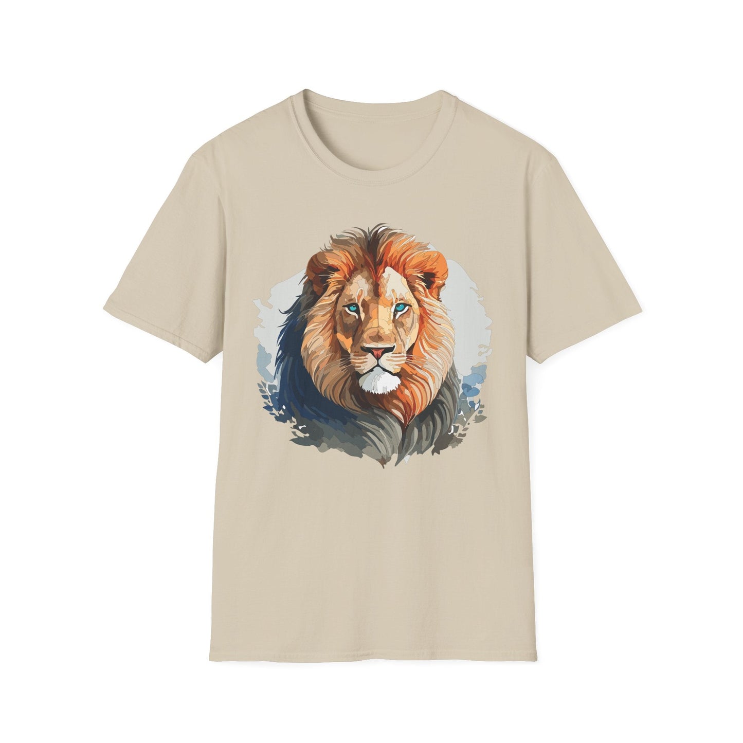 Lion Shirt Unisex Animal Tee Gildan Softstyle 64000 100 Percent Ring Spun Cotton