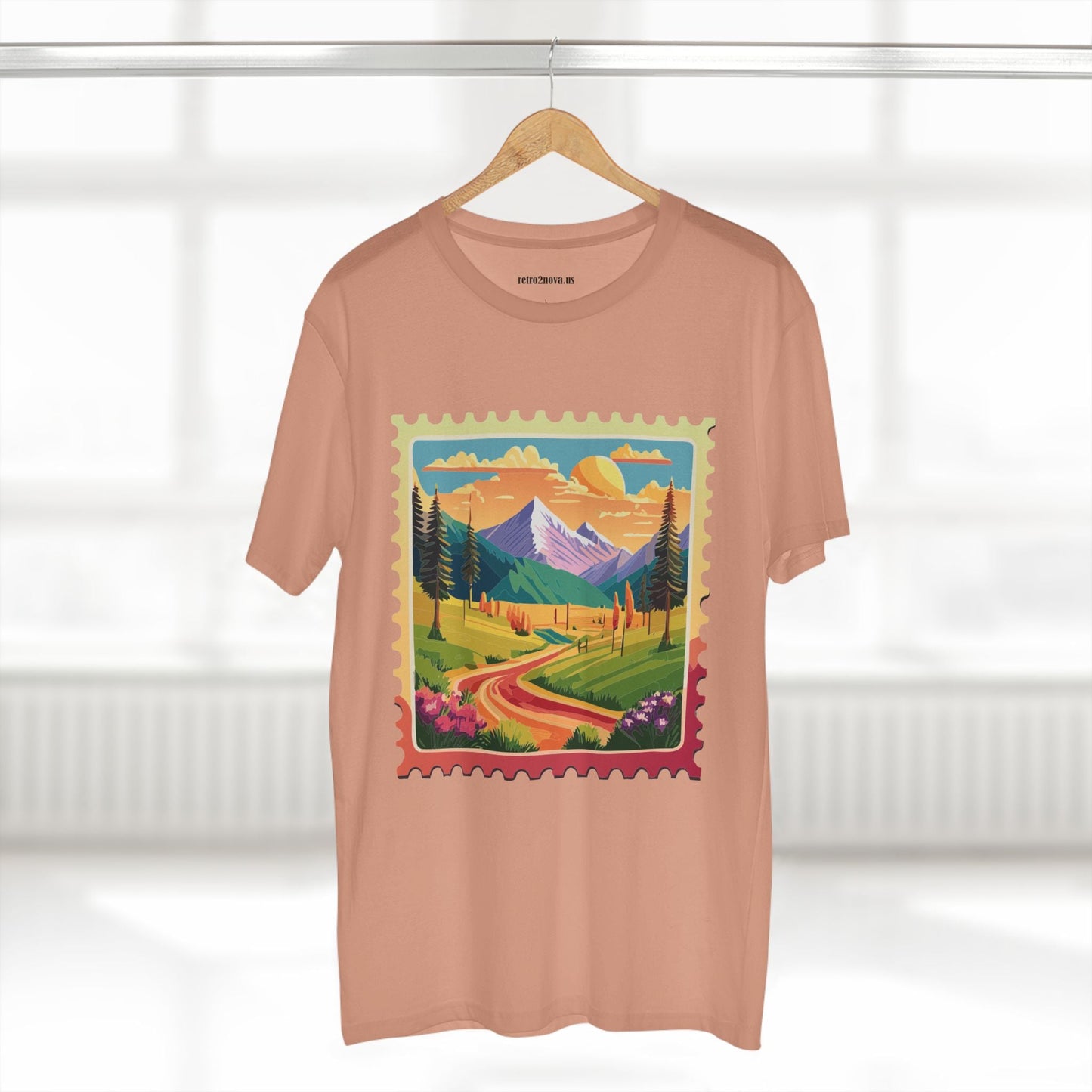 Stamp Shirt Postage Stamp Tee Unisex Premium Cotton With Original Art Design Retro2Nova