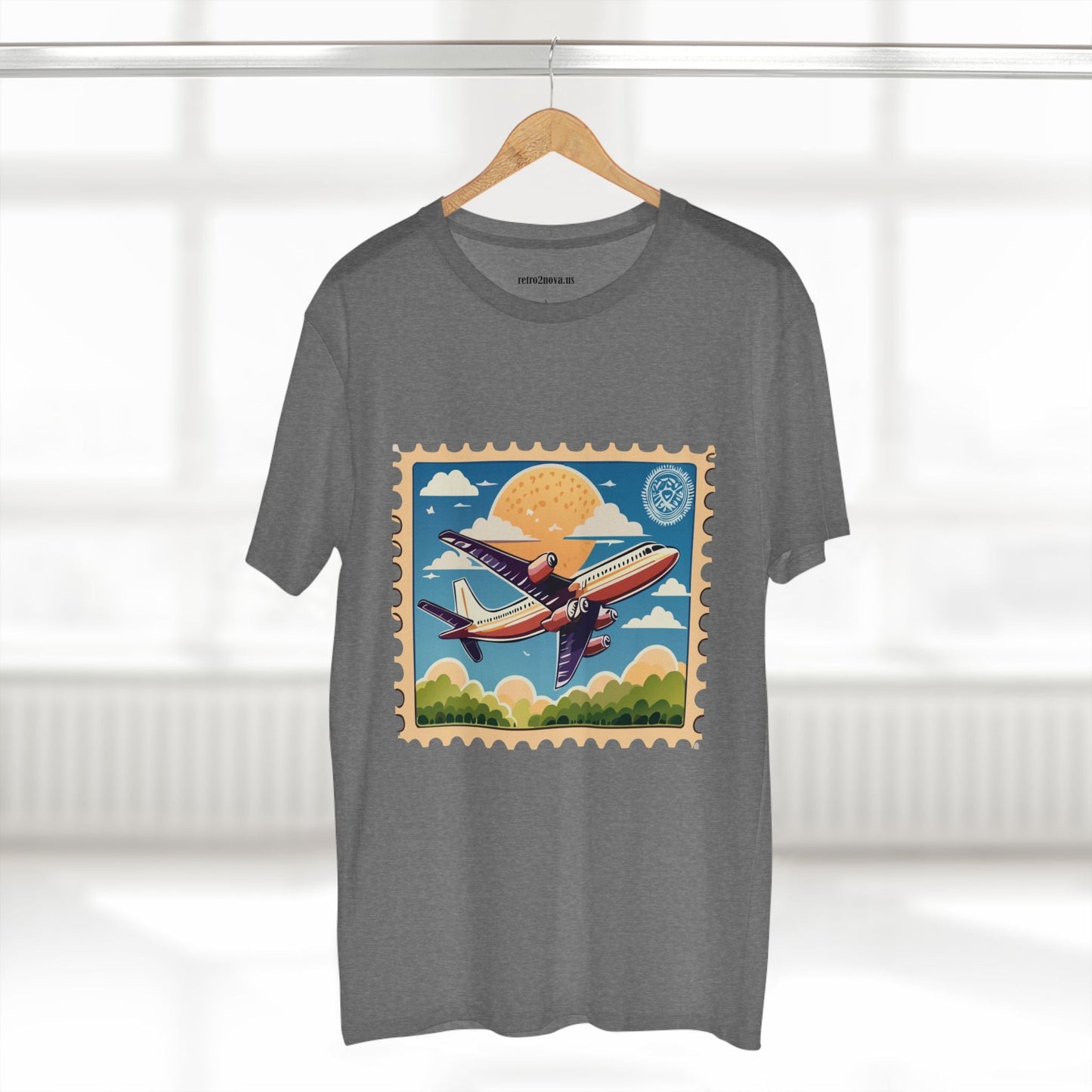 Postage Stamp Shirt Unisex Premium Cotton Tee PS13 Original Art Design Retro2Nova