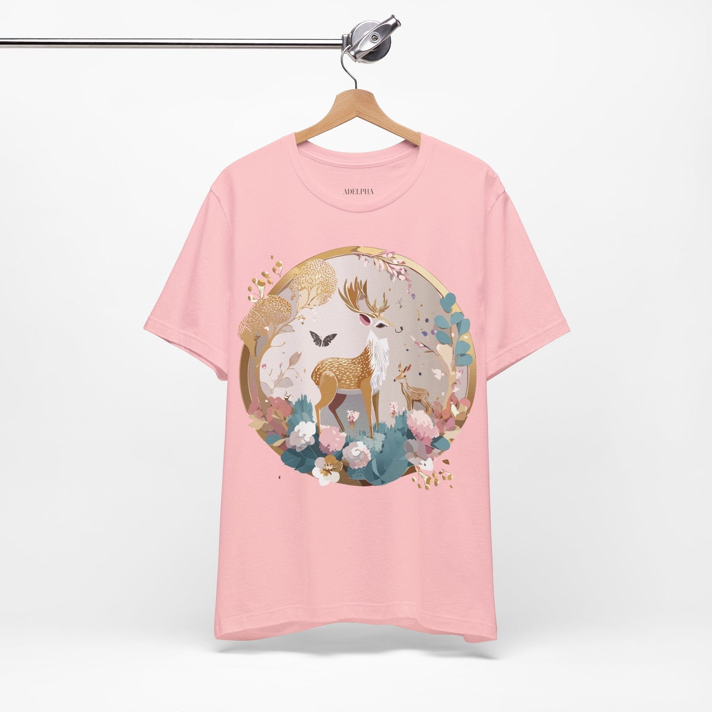 Medallion Graphic Unisex 100 Cotton Vintage Animal Medal Artwork Tee 13