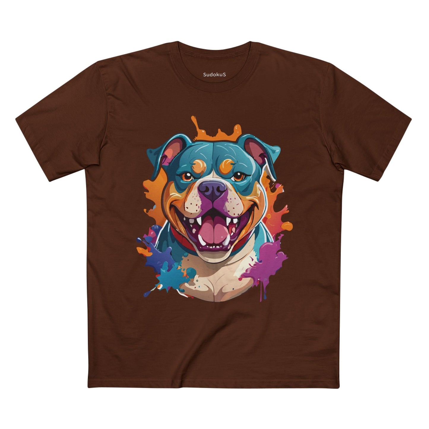 Dog Graphic Unisex 100 Cotton Staple Tee with Animal Design Artwork 36
