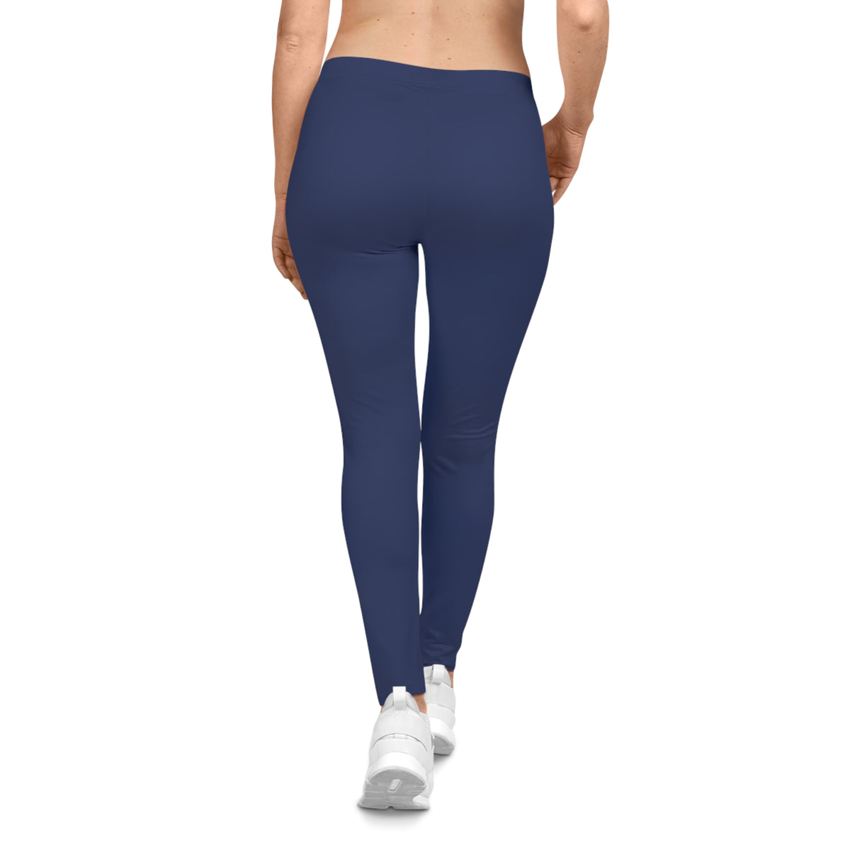 Twilight Indigo Blue Color Women's Poly-Span Casual Leggings XS-2XL