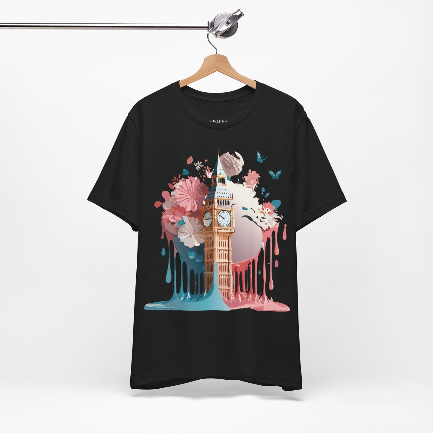 Adelpha London Graphic T Shirt Unisex Short Sleeve Tee For Everyday Style And Travel