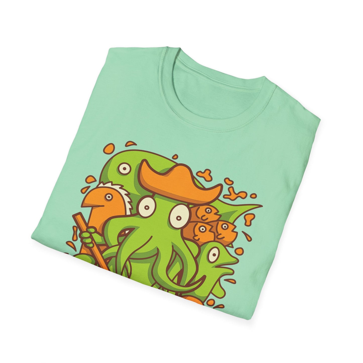 Cartoon T Shirt Animation T Shirt Funny Tee Shirt Unisex Gildan Softstyle Cotton 64000