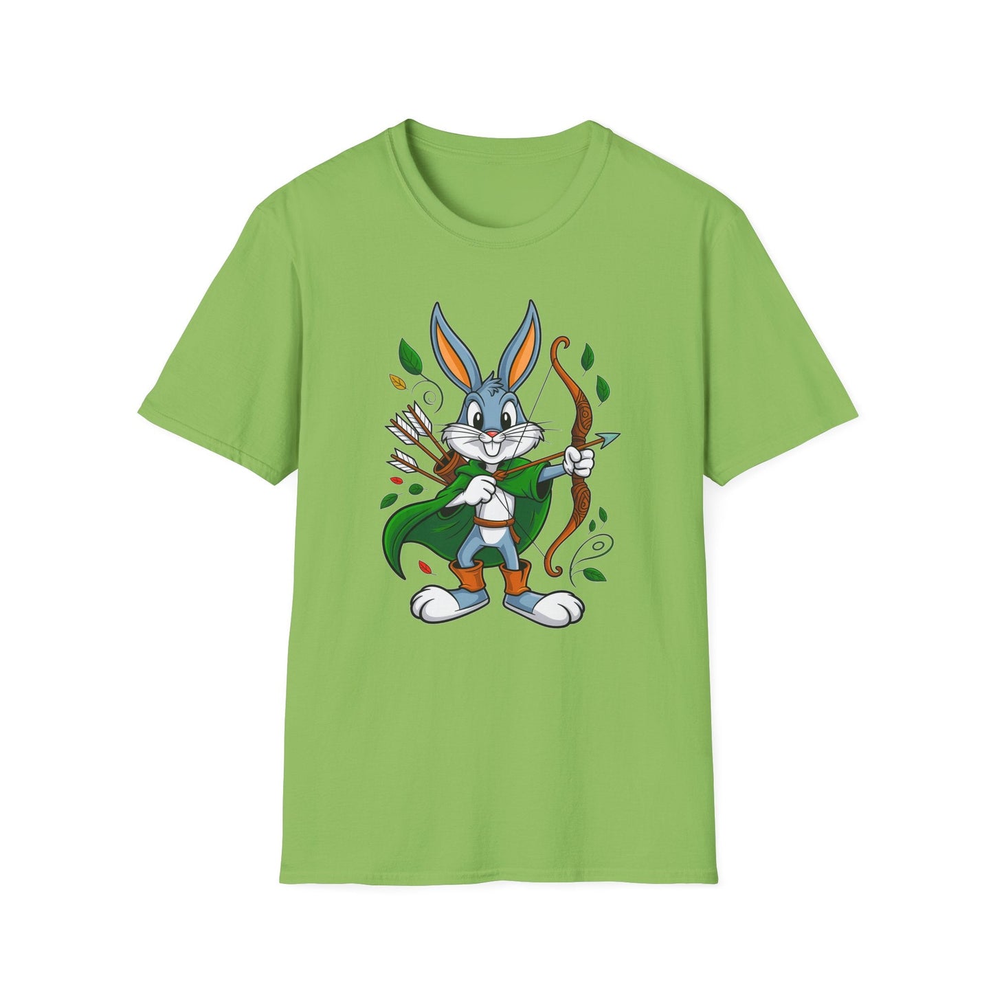 Cartoon Bunny Graphic Unisex Cotton Animal Animation Artwork Design Tee 2