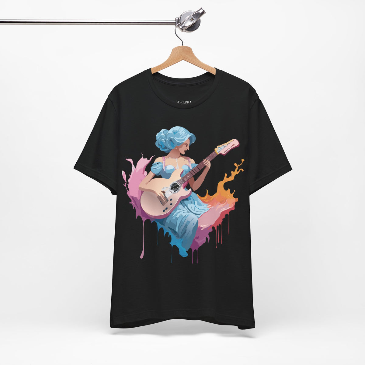 Music Graphic Unisex Cotton Bella+Canvas Tee with Art Design m94