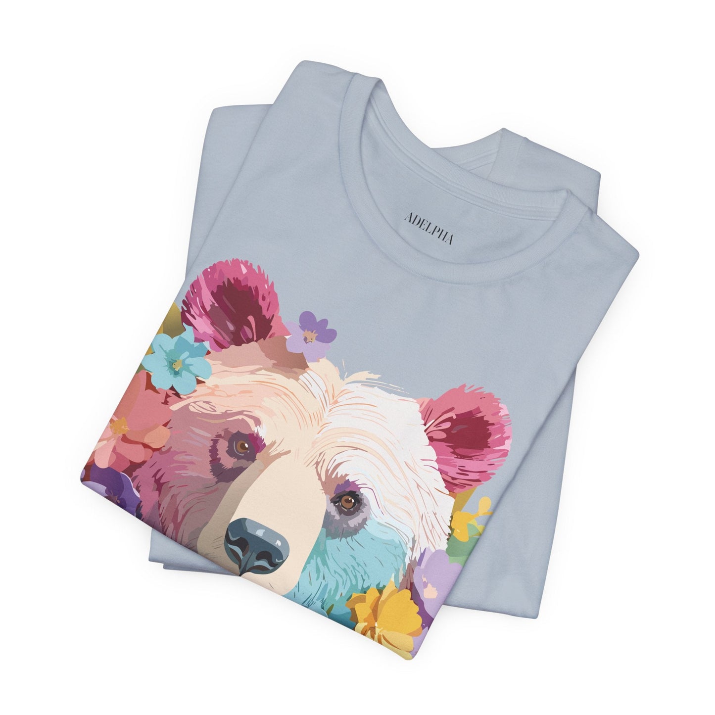 Bear Graphic Tee By Adelpha Unisex Short Sleeve Shirt Vintage Inspired Artwork