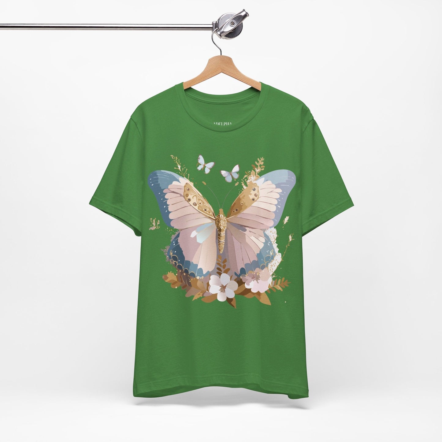 Butterfly Graphic Tee Unisex Short Sleeve Art Design By Adelpha