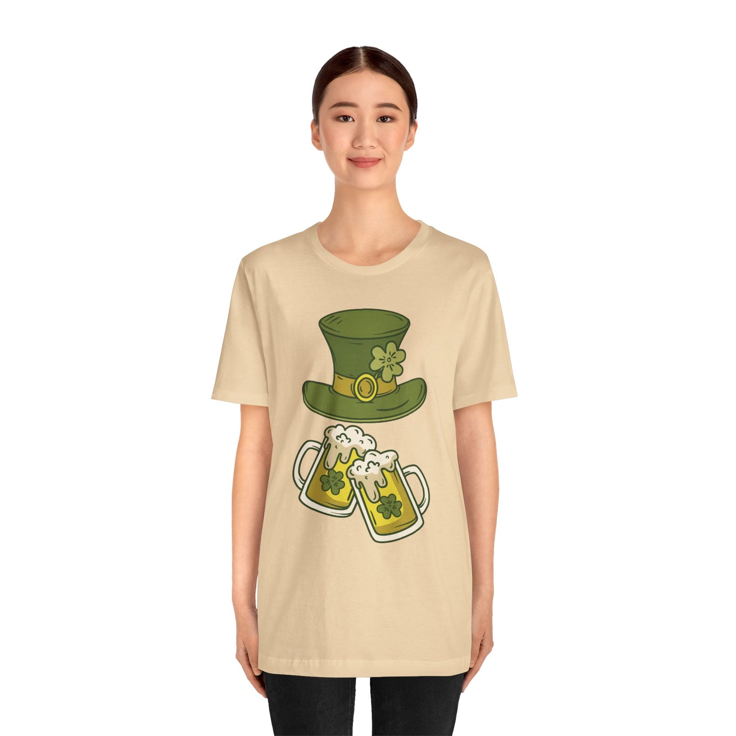 Unisex Cotton Tee Shirt with Lucky Prints