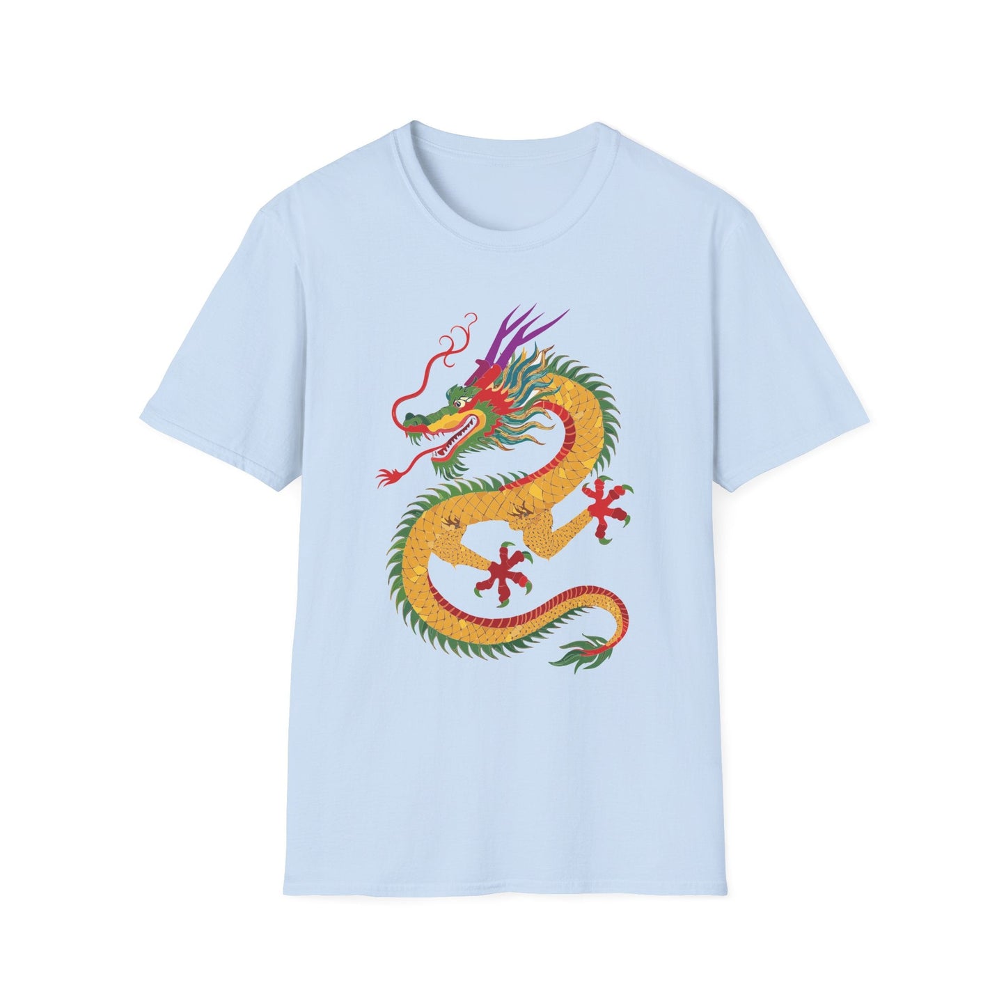 Dragon T Shirt Unisex Dragon Shirt Animal Design Softstyle Ring Spun Cotton Tee Comfort