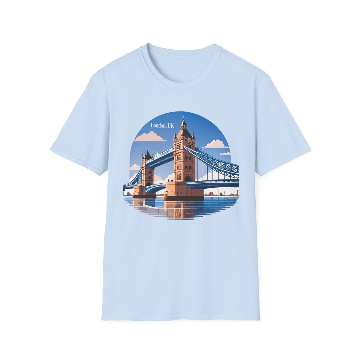 London Tower Bridge Tee | UK Landmark Illustration, Travel Souvenir