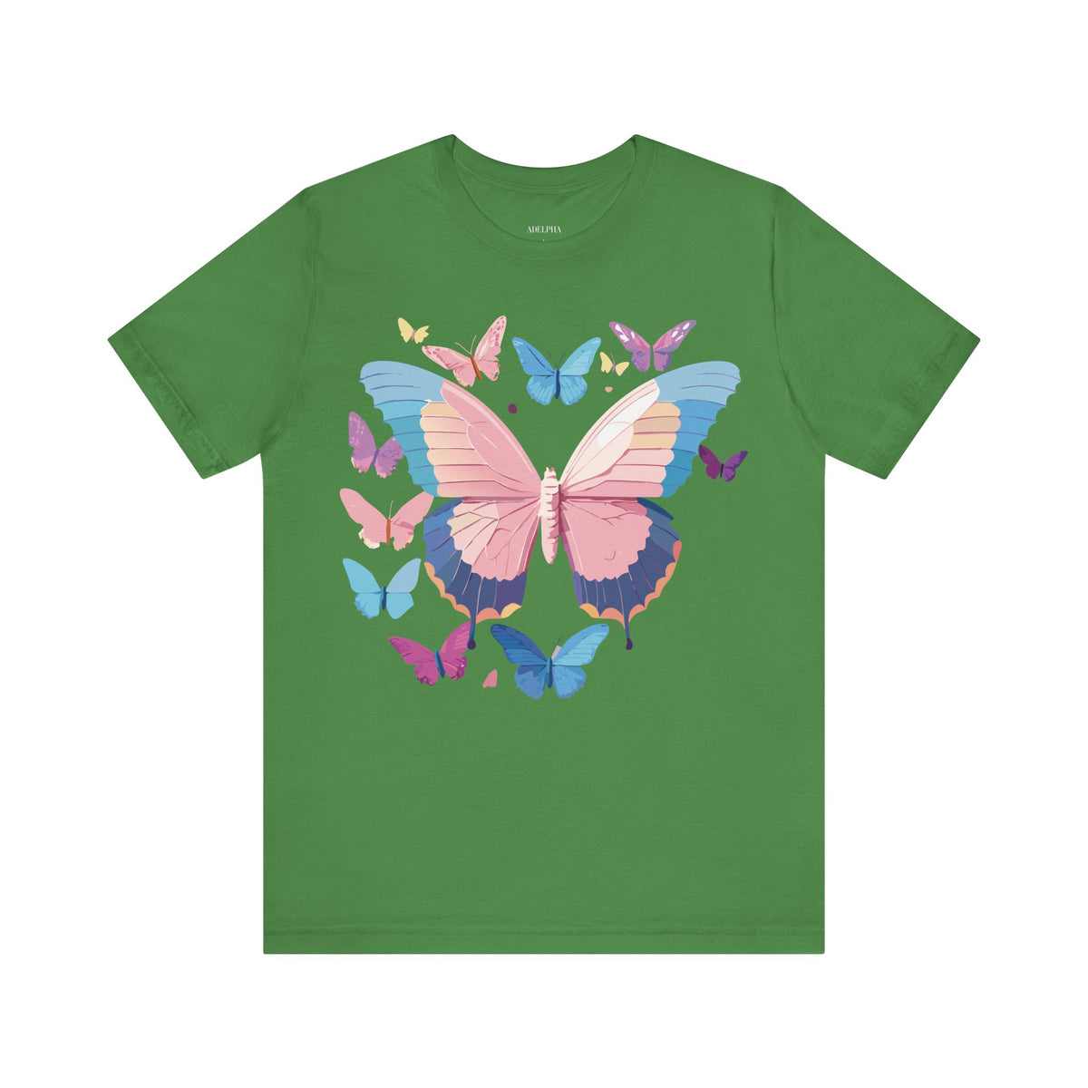 Butterfly Graphic Unisex Cotton Bella+Canvas Tee with Art Design n62