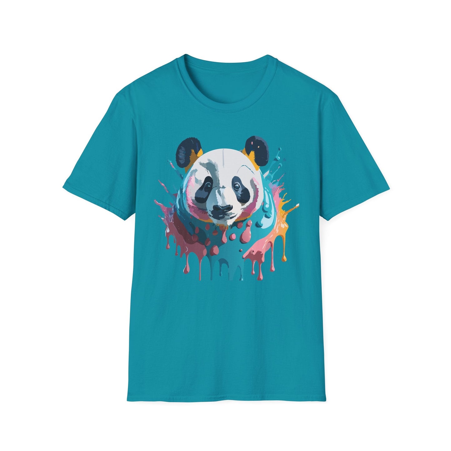 Panda Shirt Unisex T Shirt Gildan Softstyle 64000 Panda Graphic Animal Tee 100 Percent Cotton