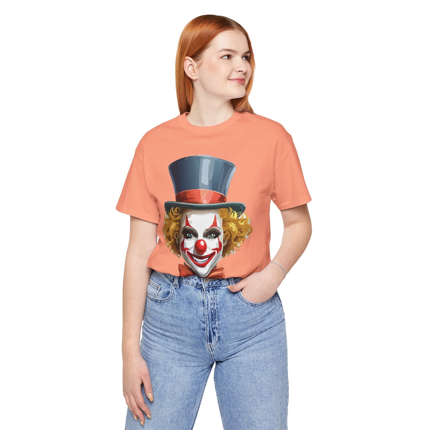 Clown Shirt, Funny Shirt, T-Shirt with Clown, Funny Art Design Tee, Circus Tees, Circus T-Shirt, Unisex Humor Wear 11