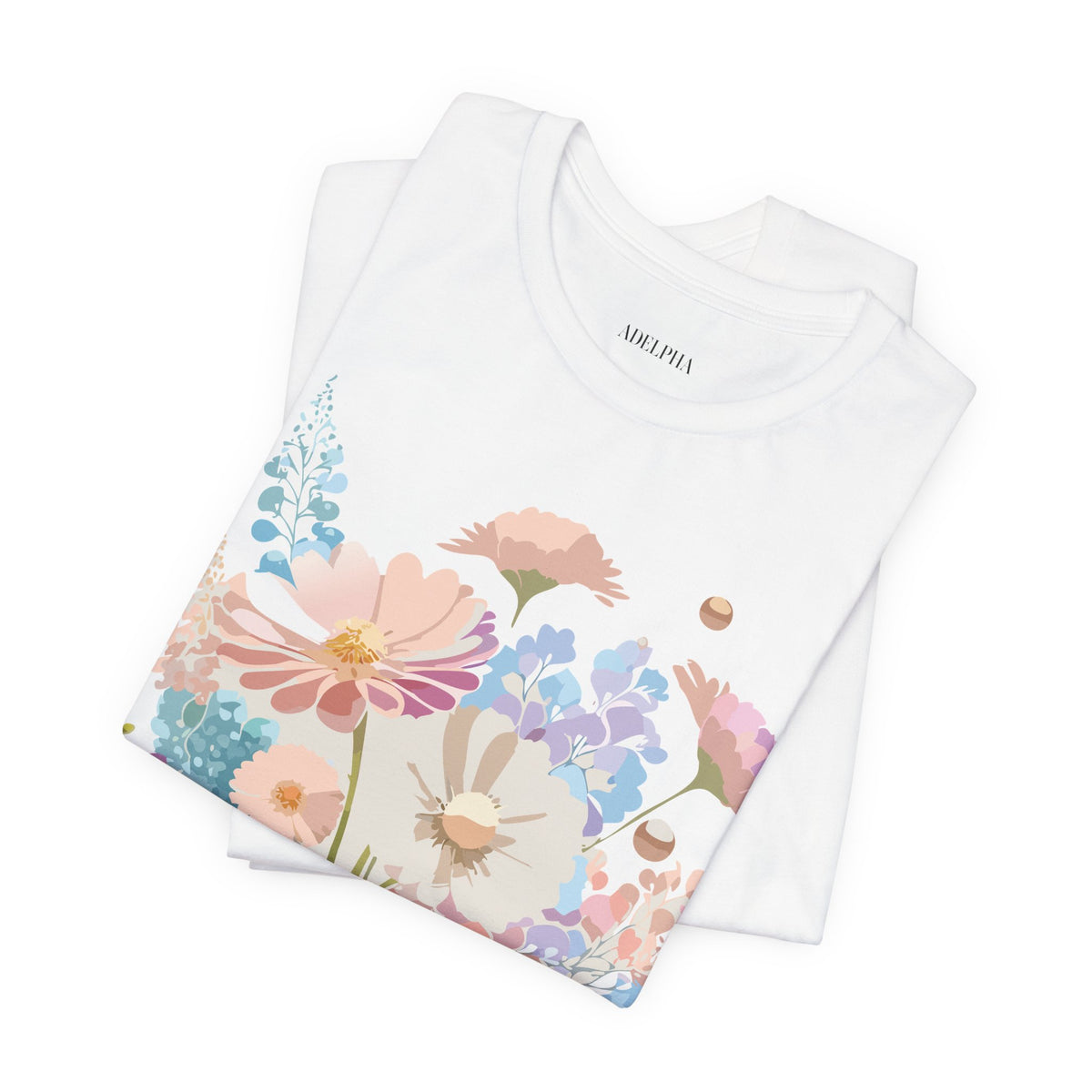 Floral Graphic Tee Shirt - Bella+Canvas Unisex 100 Cotton 23