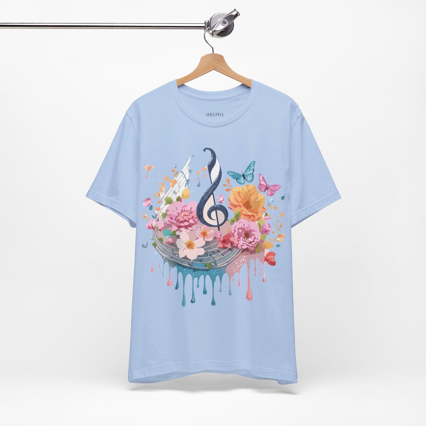 Adelpha Graphic T Shirt Unisex Jersey Short Sleeve Vintage Inspired Artwork Music Tee