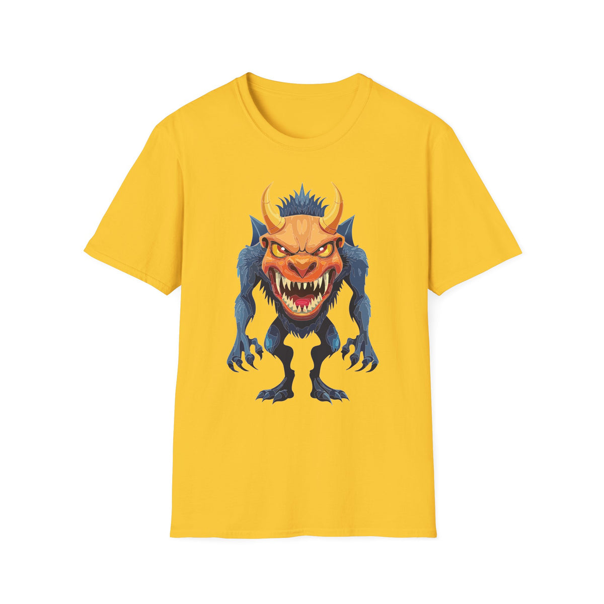 Demon Monster Graphic T-Shirt Cartoon Graphic Tee Unisex 100 Cotton Gildan T-Shirt