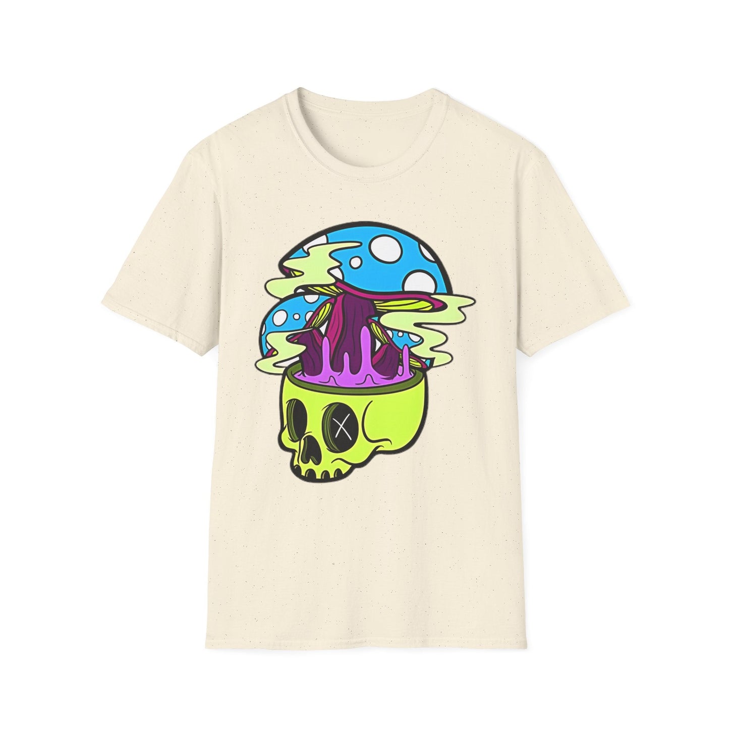 Skull Tee Shirt Unisex Skeleton Shirt With Art Design Gildan Softstyle Cotton Tee