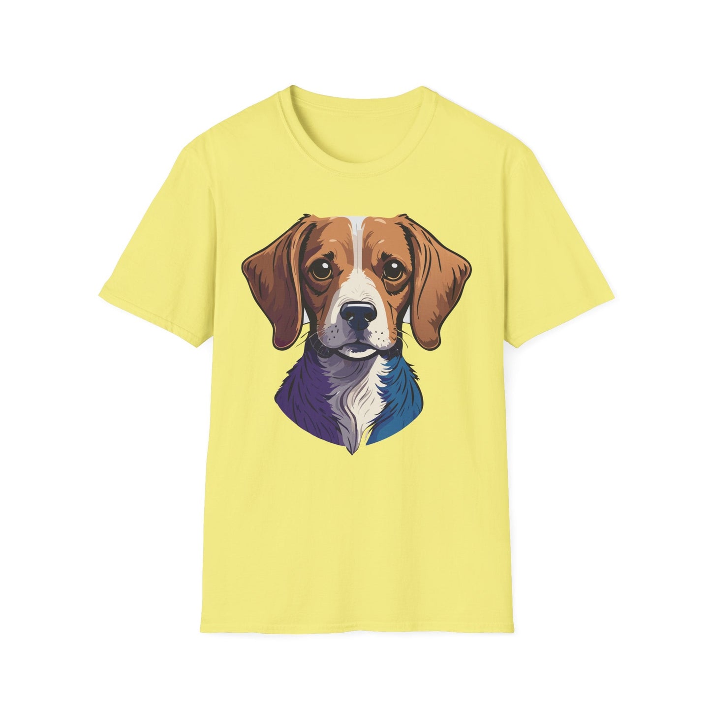 Dog Shirt Unisex Animal Print Tee Softstyle 100 Percent Cotton Gildan 64000