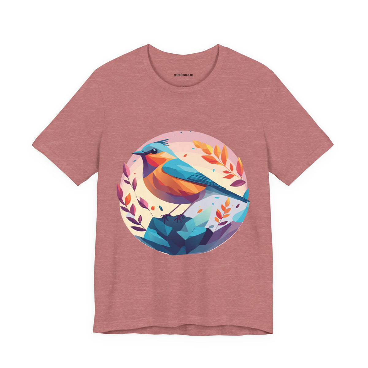 Bird Graphic Unisex Cotton Bella+Canvas Tee with Animal Design ab5