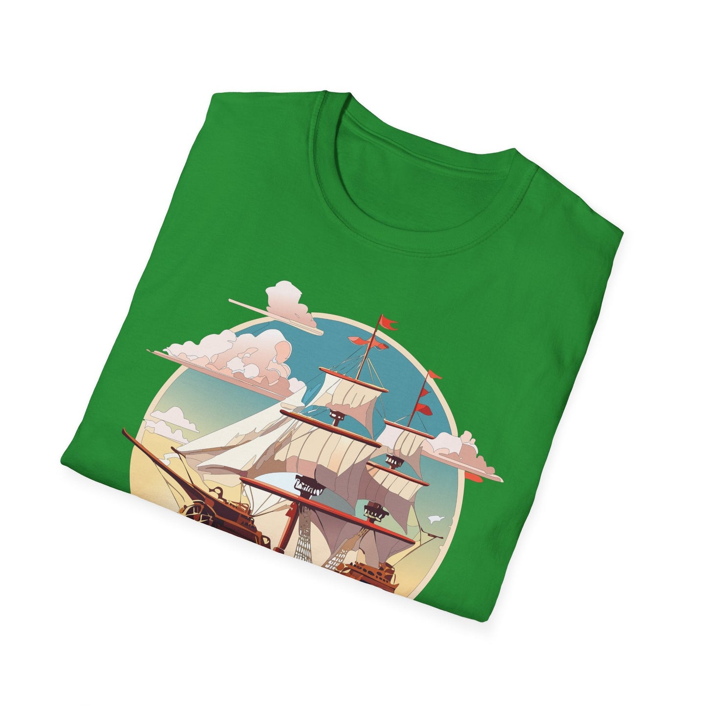 Unisex Ship T Shirts Frigate Vessel Tee Shirt Gildan Softstyle 64000 Cotton Comfort Premium Tee