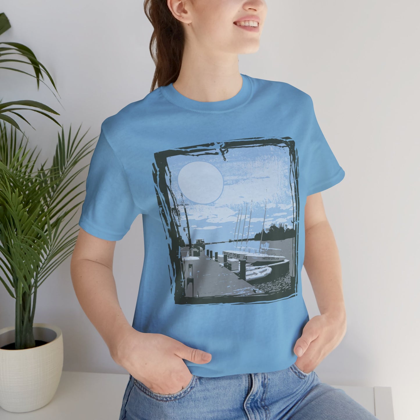 Yacht Club Retro Poster Graphic Design Tee, Yacht Club Shirt, Vintage Tees, Art Design T-Shirt, Graphic Tee, Retro Art Shirts