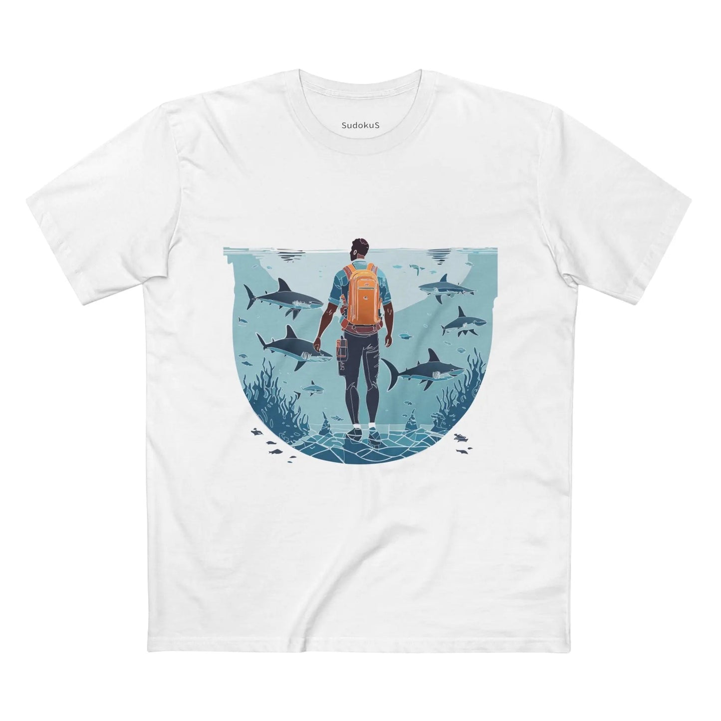 Ocean Coast Graphic Unisex 100 Cotton Staple Tee 7