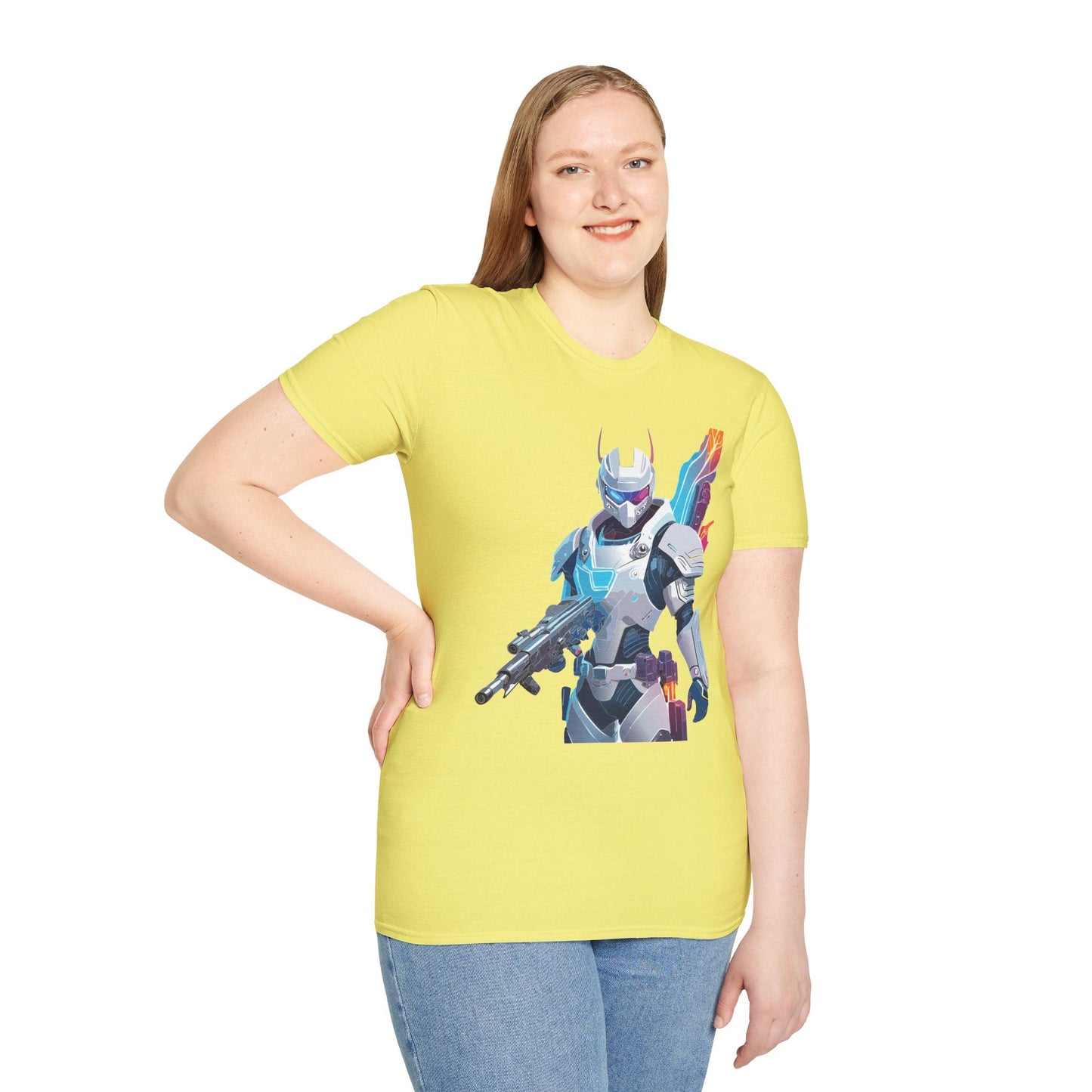 Robocop T Shirt Unisex Softstyle 64000 Graphic Tee 100 Percent Ring Spun Cotton Comfort