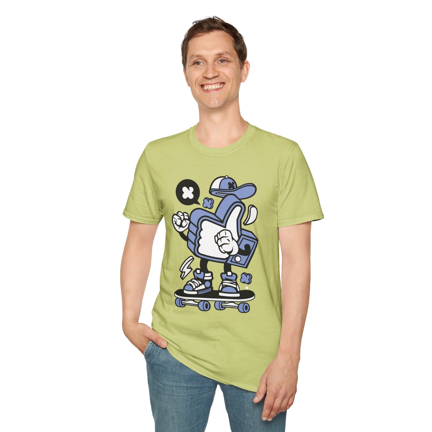 Cartoon T Shirt Animation Tee Funny Graphic Tee For Unisex Gildan Softstyle 64000 Cotton