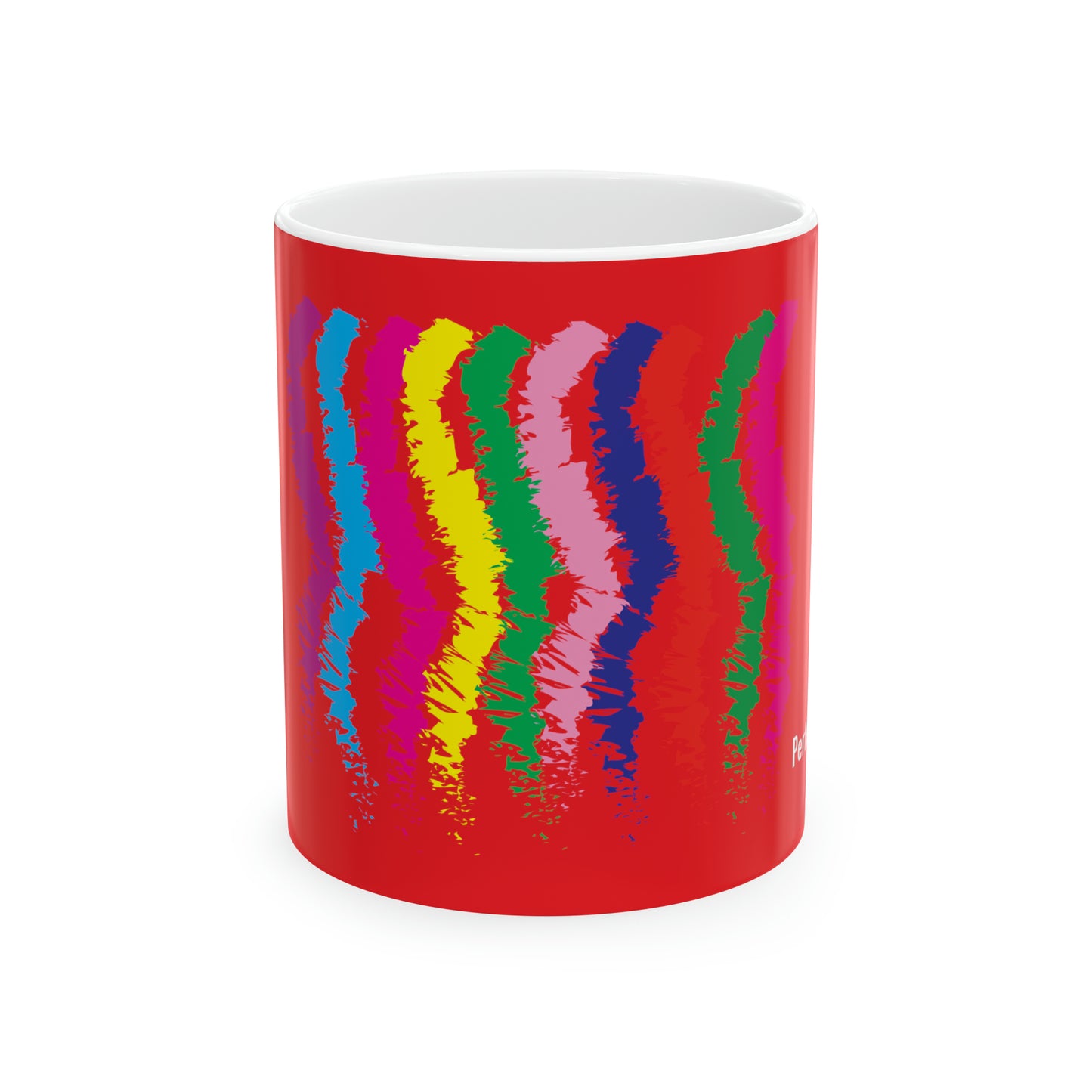 Coffee & Tea Mug with Stripes print