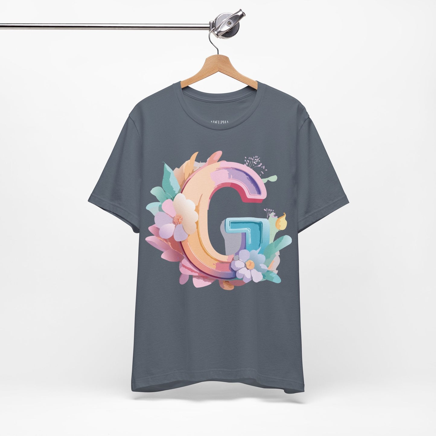 Letter G Shirt Unisex Graphic Tee by Adelpha Vintage Inspired Artwork for Everyday Style