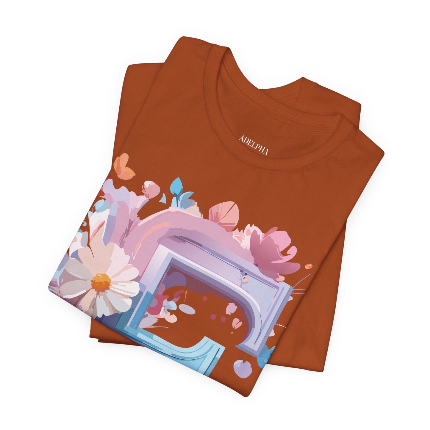 Letter F Shirt Graphic Tee Unisex Vintage Inspired Artwork From Adelpha Premium Short Sleeve